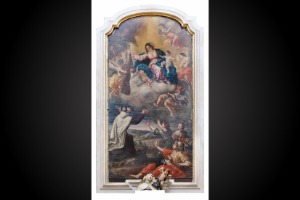 San Simone Stock riceve lo scapolare dalla Vergine