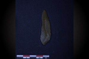 grotte XVI, couche Aib, pointe chatelperronienne